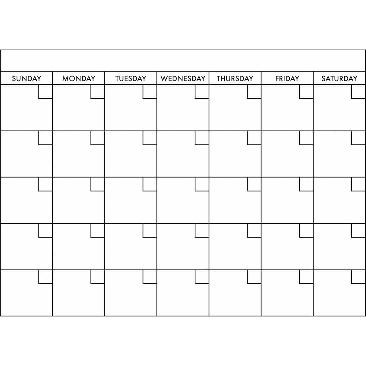 RoomMates Basics Dry Erase Calendar Peel & Stick Wall Decal